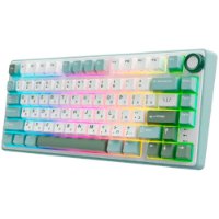 Tipkovnica ROYAL KLUDGE RK R75, mehanička, Brown switch, bežična, US layout, svijetlo plava