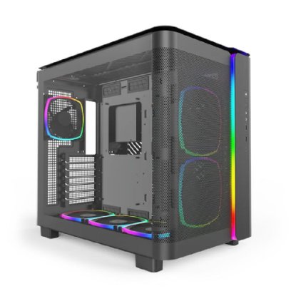 Računalo EPOCH Dorado V2 / AMD Ryzen 7 7800X3D, 32GB DDR5, 1TB SSD NVMe, AMD Radeon RX 9070 XT 16GB, WiFi, Windows 11 Home, crno