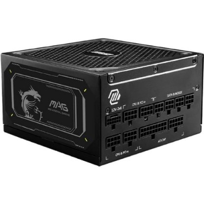 Napajanje 1000W, MSI MAG A1000GL PCIE5 II, ATX v3.1, 135mm vent, modularno, 80+ Gold