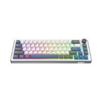 Tipkovnica WHITE SHARK Excalibur M GK-009252, RGB, crveni KTT Wine Red switch, mehanička, HR layout, bijela, USB / 2,4GHz / BT