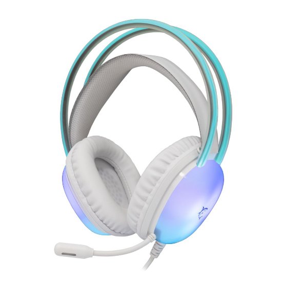 Slušalice WHITE SHARK Peacock-2 GH-2444, Gaming, stereo 2.0, 3,5 mm, RGB, mikrofon, bijele