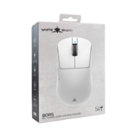 Miš WHITE SHARK Bors WGM-5021, 12000dpi, optički, bežični/žičani, bijeli