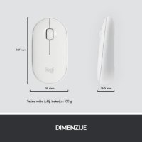 Tipkovnica + miš LOGITECH MK470 Slim Wireless, bežična, bijela