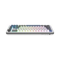 Tipkovnica WHITE SHARK Excalibur M GK-009252, RGB, crveni KTT Wine Red switch, mehanička, HR layout, bijela, USB / 2,4GHz / BT
