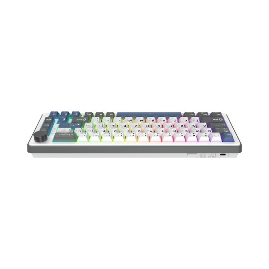Tipkovnica WHITE SHARK Excalibur M GK-009252, RGB, crveni KTT Wine Red switch, mehanička, HR layout, bijela, USB / 2,4GHz / BT