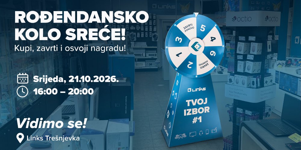 Prikažite detalje za Kolo sreće u poslovnici Links Trešnjevka!