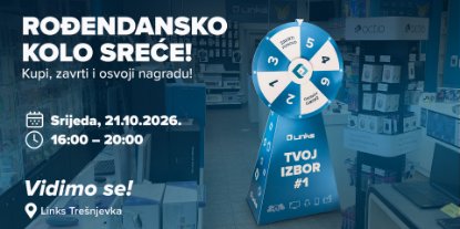 Prikažite detalje za Kolo sreće u poslovnici Links Trešnjevka!