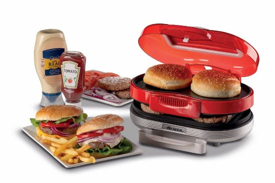 Aparat za hamburger ARIETE MOD.205, 1200 W, crveni
