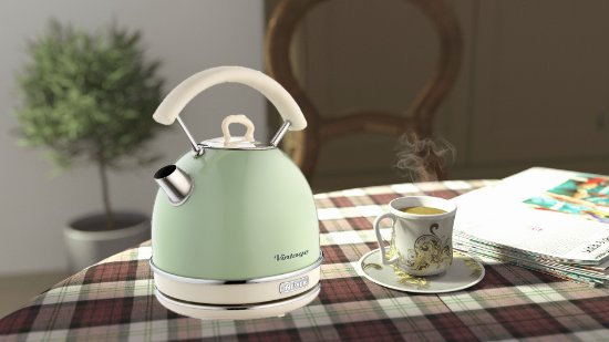 Kuhalo za vodu ARIETE Vintage Kettle 2877/04, 2000W, 1,7 l, zeleno