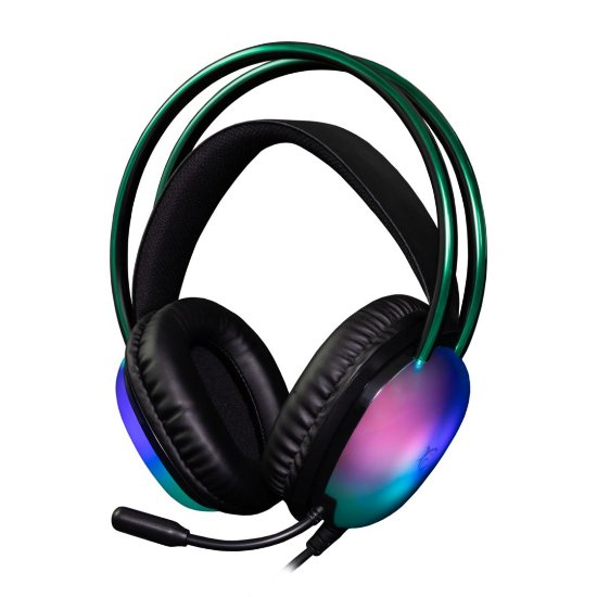 Gaming slušalice WHITE SHARK Peacock-2 GH-2444, žičane, 3,5 mm + USB, RGB, crne