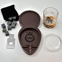 Poklon set MIKAMAX Whisky and Cigar Tray