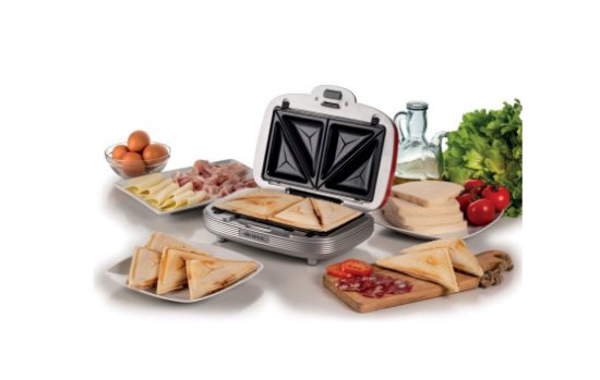 Aparat za sendviče, muffine i krafne ARIETE 1972, 700 W, 3u1, crveni