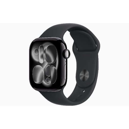 Pametni sat APPLE Watch S11 GPS, 42mm Silver Alu Case with Black Sport Band - M/L