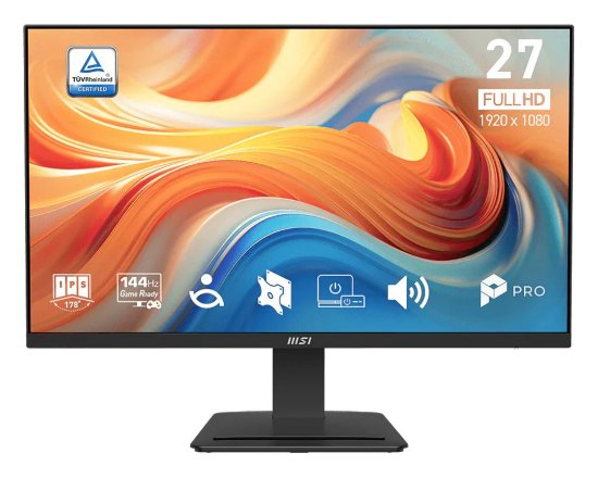 Gaming monitor 27" MSI PRO MP273 E14A, FHD, IPS , 144Hz, 0,5ms, 250cd/m2, 1500:1, crni
