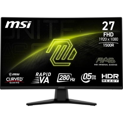 Gaming monitor 27" MSI MAG 274CXF, FHD, VA, 280Hz, 1ms, 300cd/m2, FreeSync, zakrivljeni, crni