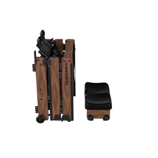Sprava za veslanje KINGSMITH WR3L Rowing Machine & Table Set, 180 kg, sklopljiva, smeđa