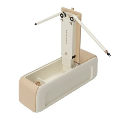 Klupa za vježbanje KINGSMITH Pilates Bench B2, 150 kg, podesivi naslon, otpor 20–40 kg, sklopljiva, bež