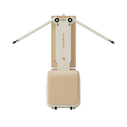 Klupa za vježbanje KINGSMITH Pilates Bench B2, 150 kg, podesivi naslon, otpor 20–40 kg, sklopljiva, bež