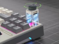 Tipkovnica ROYAL KLUDGE RK-R87PRO, RGB osvjetljenje, mehanička, Brown prekidači, žična, US raspored, 88 tipki, Half Grey