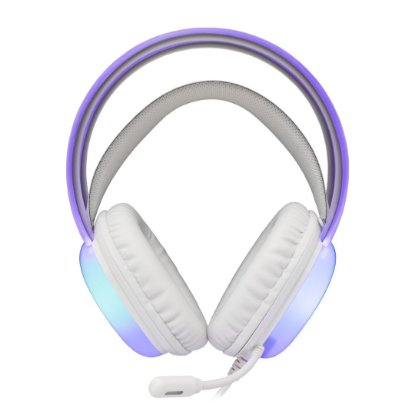 Slušalice WHITE SHARK Peacock-2 GH-2444, Gaming, stereo 2.0, 3,5 mm, RGB, mikrofon, bijele