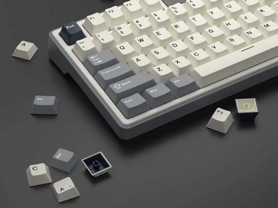 Tipkovnica ROYAL KLUDGE RK-R87PRO, RGB osvjetljenje, mehanička, Brown prekidači, žična, US raspored, 88 tipki, Half Grey