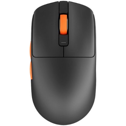 Miš RK-M30-BLKOR, optički (PAW 3311), bežični, Bluetooth/USB, 12000 DPI, 6 tipki, 250 mAh, crno-narančasti