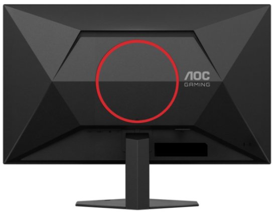 Gaming monitor 23,8" AOC 24G4ZR, FHD, Fast IPS, 240/260Hz, 1ms, 300cd/m2, G-SYNC Compatible, Pivot, crno-crveni