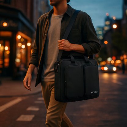 Torba za laptop OCTIO Elevate, 15.6", crna