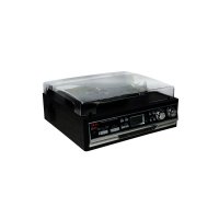 Gramofon AKAI ATT-15SE, FM radio, Kazetofon, USB, SD Card, BT, zvučnici, crni
