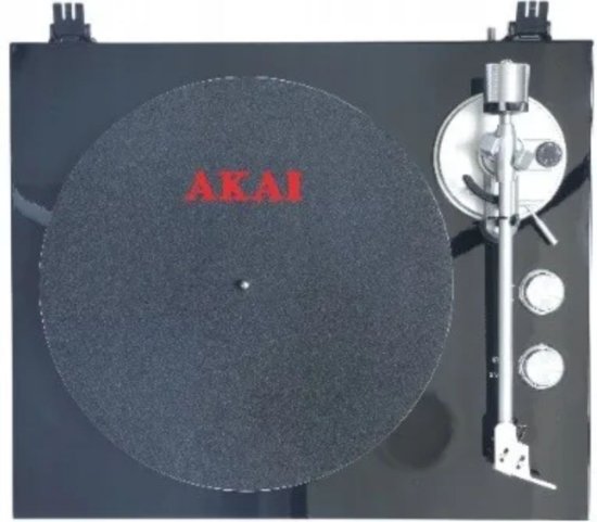 Gramofon AKAI TTA-200PB, USB, BT, Audio-Technica zvučnica, remenski pogon, crni
