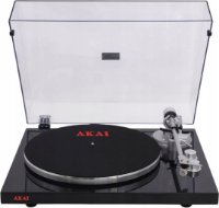 Gramofon AKAI TTA-200PB, USB, BT, Audio-Technica zvučnica, remenski pogon, crni