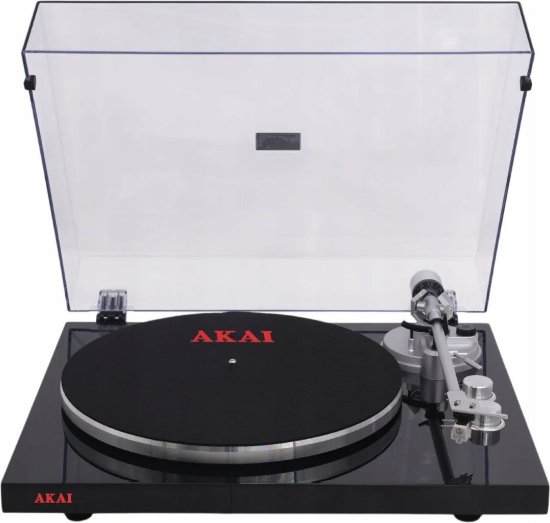 Gramofon AKAI TTA-200PB, USB, BT, Audio-Technica zvučnica, remenski pogon, crni