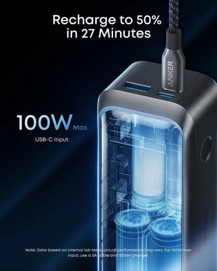 Prijenosna baterija ANKER Prime 20K, 20000 mAh, 220W, crna