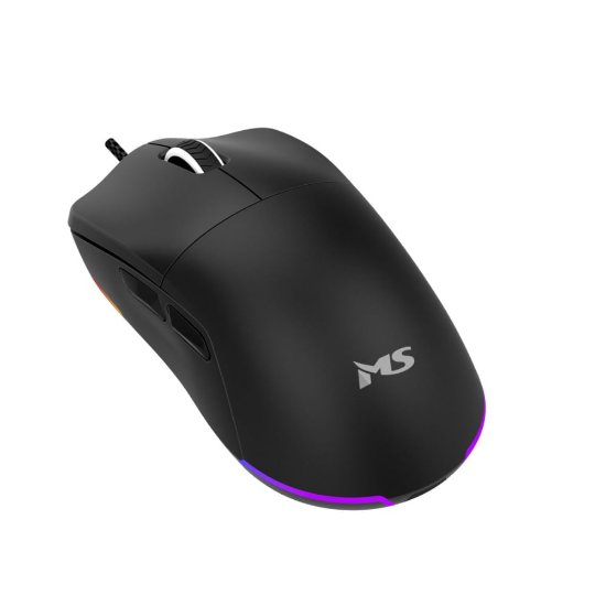 Miš MS NEMESIS T-103C, žičani, USB, optički, 12800 dpi, RGB, crni