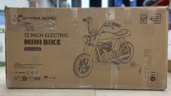 RABLJENI - Dječji električni moped HYPER GOGO Pioneer 12 Plus, autonomija do 12km, brzina do 15km/h, BT zvučnik, RGB rasvjeta, crni