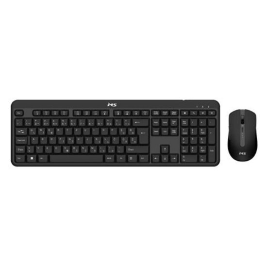 Tipkovnica + miš MS COMBO MK-110, USB, bežična, crna