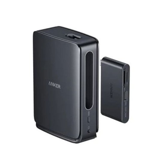 Docking station ANKER Nano A83C3311, USB-C. USB-A, Ethernet, microSD, 2x HDMI, DP, crni