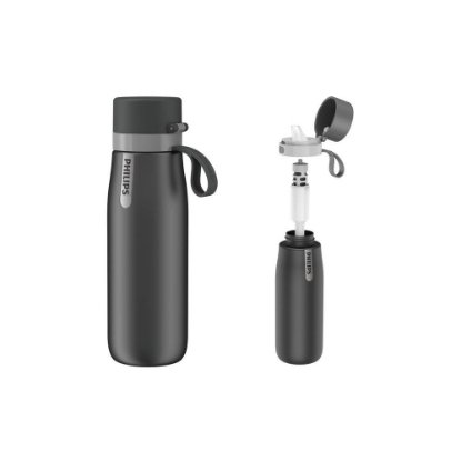 Termos Boca PHILIPS GoZero AWP2771GRR, s filterom, 0,55 l, crna