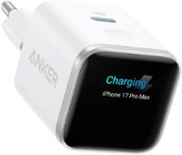 Kućni punjač ANKER NANO Smart Display, 45W BLACK, USB-C, bijeli