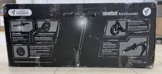 RABLJENI - Električni romobil SEGWAY Ninebot KickScooter F2 Plus E, autonomija do 55km, brzina 25km/h, kotači 10˝, crni