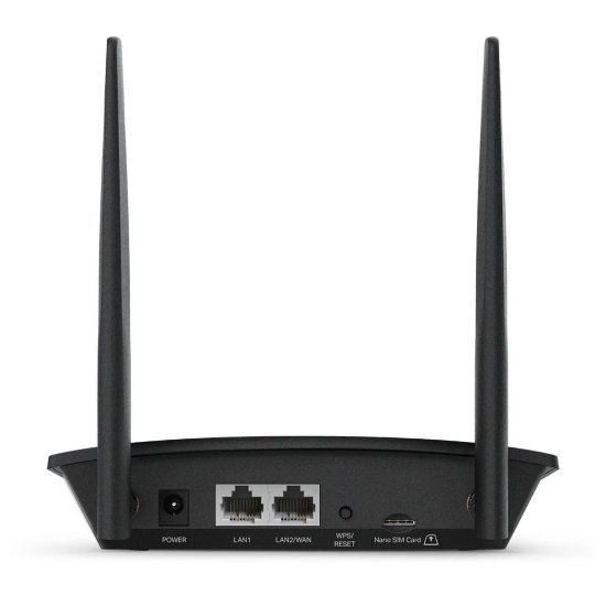 Router TP-LINK TL-MR100, 2-port switch 10/100 Mbps, bežični 4G LTE router, Wi-Fi N300, 2x odvojiva antena