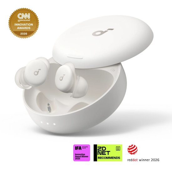Slušalice ANKER SoundCore Sleep A30, in-ear, bežične, Bluetooth, bijele