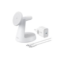 Bežični punjač ANKER, Dock Stand, Mag Go 3u1, B25M4G21, 15W, bijeli