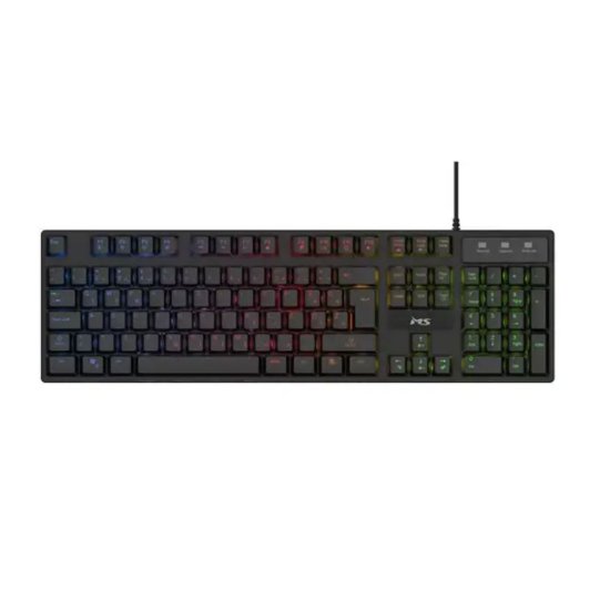 Tipkovnica MS ELITE K-501C, membranska, US ISO layout, RGB, USB, žičana, crna