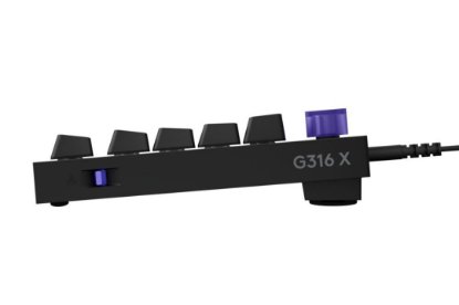 Tipkovnica LOGITECH G316 X 75, RGB, mehanička, crna, USB