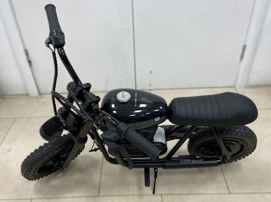 RABLJENI - Dječji električni moped HYPER GOGO Pioneer 12 Plus, autonomija do 12km, brzina do 15km/h, BT zvučnik, RGB rasvjeta, crni